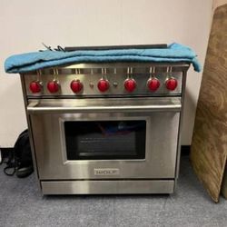 Wolf 36" Stainless Steel Convection Gas Stove