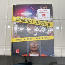 Introduction To Criminal Justice 