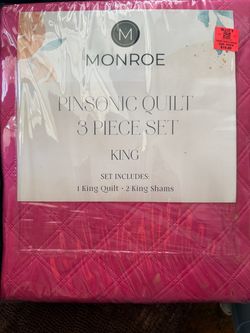 King 3 Piece Quilt Set