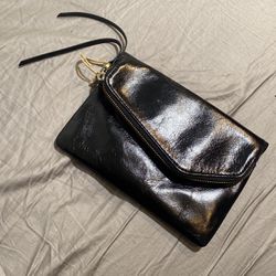 Hobo Black Leather Hand Bag