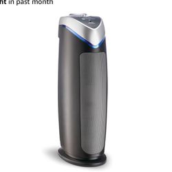 GermGuardian 4-In-1 HEPA Air Purifier for Home, Large Rooms Up To 743 Sq. Ft. with HEPA Air Filter, UC-V Light & Odor Reduction, AC4825E, 22" Tower, G