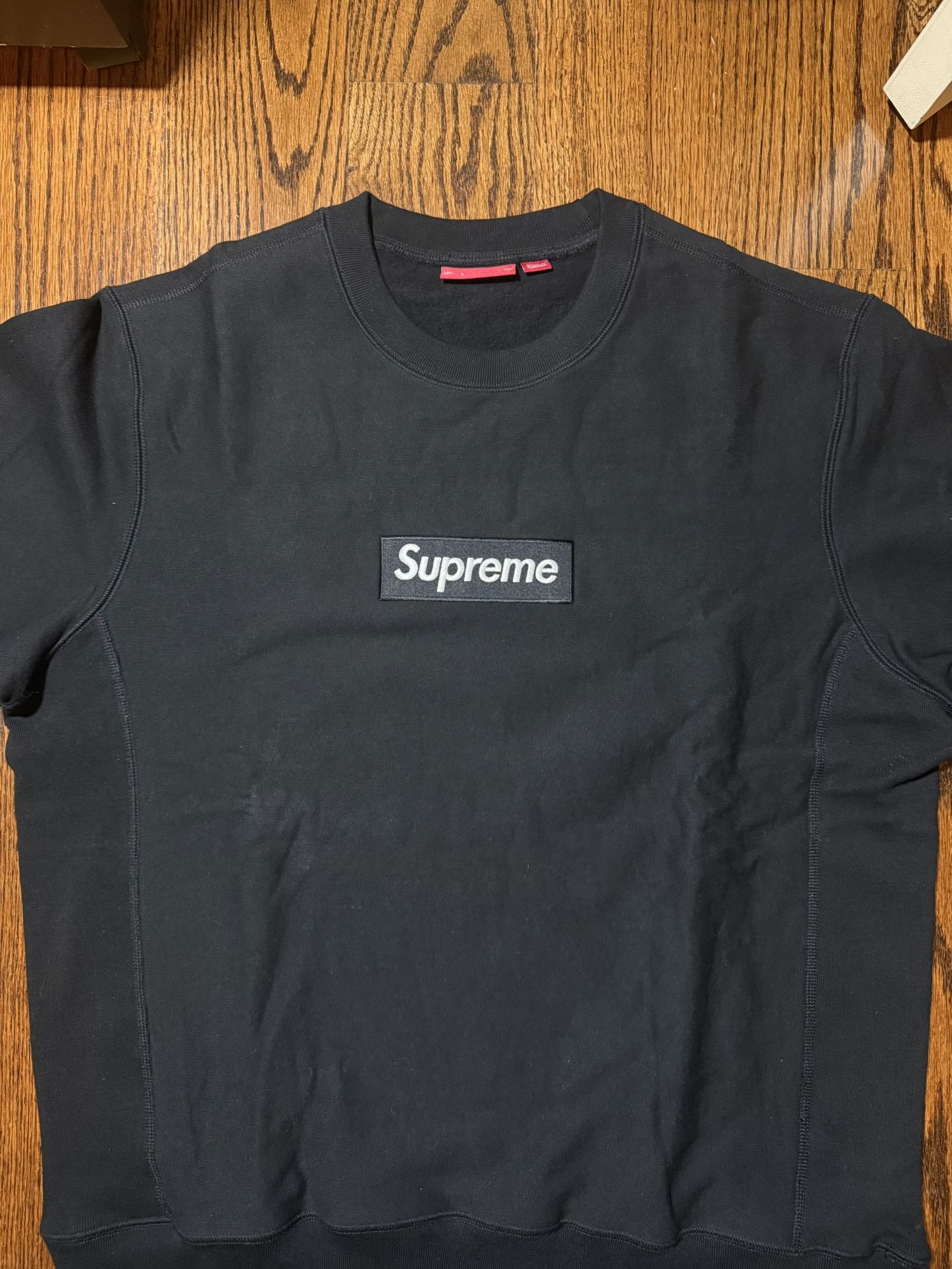 Supreme Black Box Logo Crewneck FW18