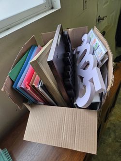 Large bundle of scrapbooking and crafting supplies