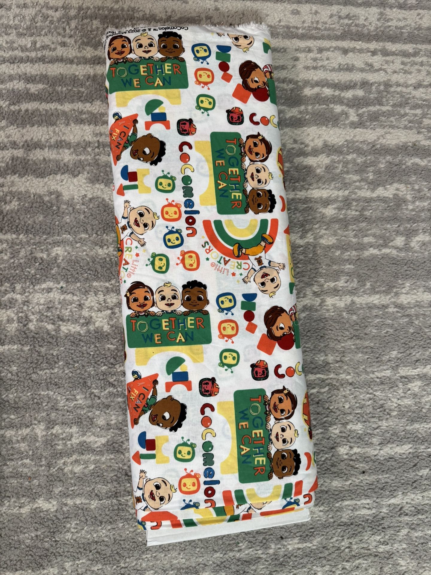100% Cocomelon Cotton Fabric