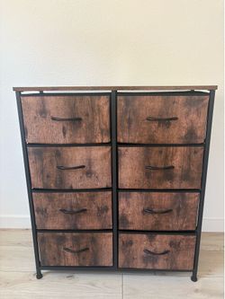 Dresser with 8 Fabric Drawers