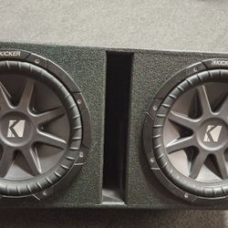NEW 12" Kicker Subwoofers W/ New Speaker Box ,everything For $230