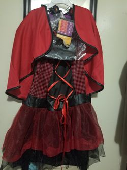 Traje de Caperucita Rojasexy Nuevo para Mujer M $20