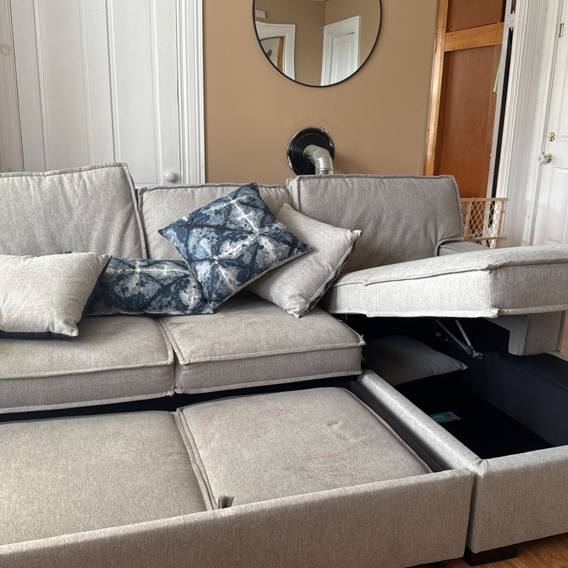 Grey Sleeper Couch