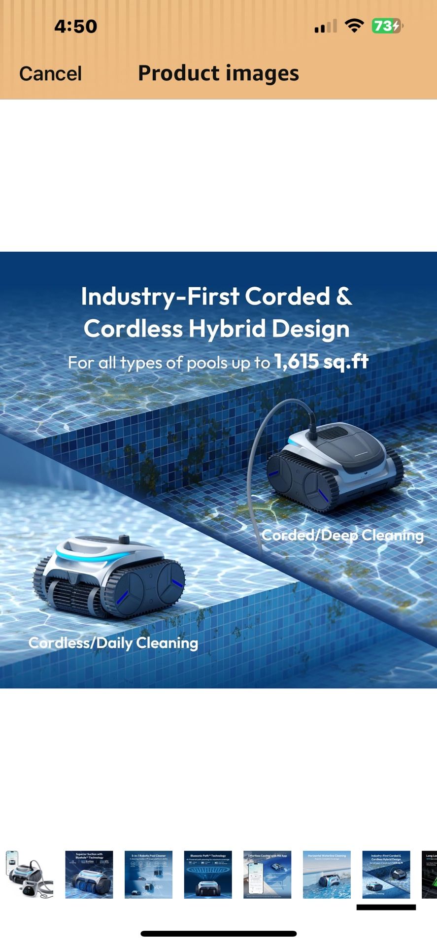 BUBLUE BuHybrid L6 Pool Cleaner