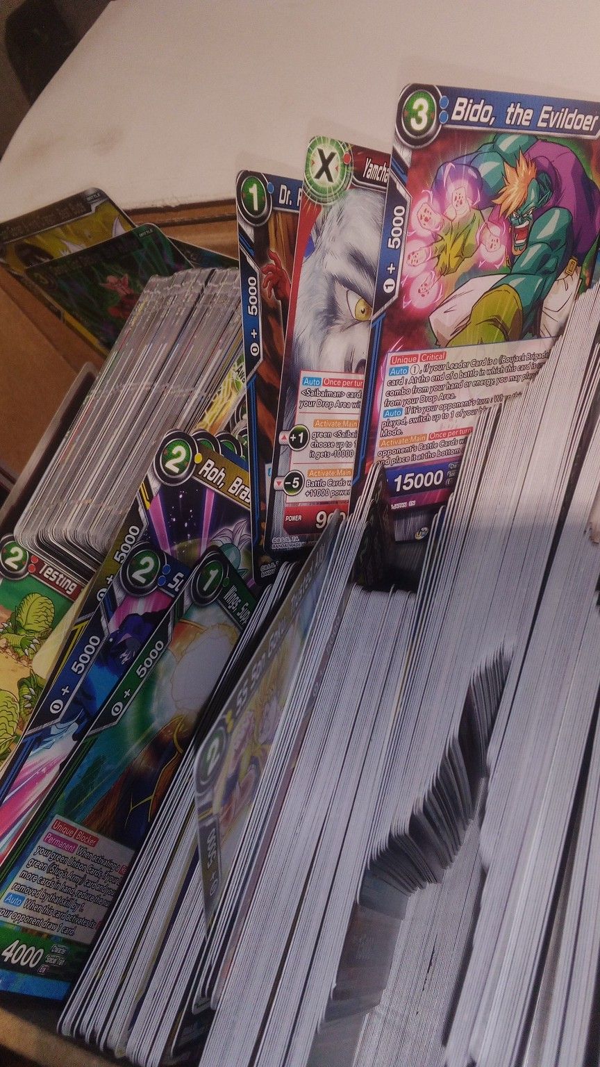 Big Collection Of Dragon Ball Super Card Game, Cards