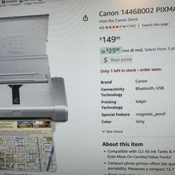 Cannon Portable Printer