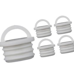 Generic 5 Pieces Mop Bucket Drain Stoppers Drain Plug Easy Installation Accessories Replacement Silicone Plug Stoppers for Kitchen, 29x26mm, White