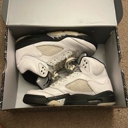 2024 Air Jordan 5 Retro 'White Black' 🐼