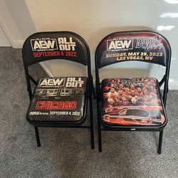 AEW WWE Wrestling Chairs Double or Nothing All Out