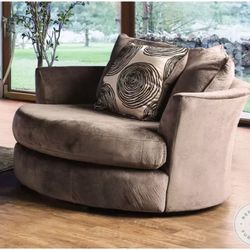 Brown Round Chair
