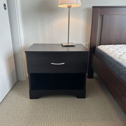 Night Stand / Side Table With A Drawer And Shelf 