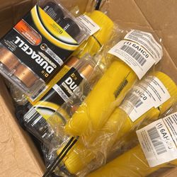 5 Westward Flashlights With Batteries 