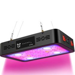1000W LED Grow Light Triple Chips (15W LEDs) Full Spectrum Grow Light with UV&IR for Indoor Plants Veg and Flower