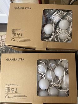 2 Boxes IKEA Glansa Lysa Lights (indoor And Outdoor)