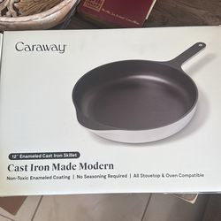CARAWAY CAST IRON 12 inch skillet