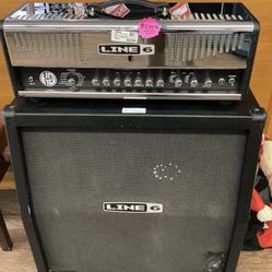 Line 6 HD 147 head and line 6 Spider 4x12 cabinet.