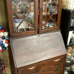 J.B van sciver Co. 4 Drawer Secretary Desk