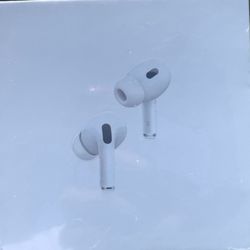 White Apple AirPod Pros 2