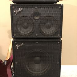 Vintage Fender BXR Bass Amp & Cabs