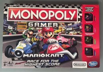 Monopoly Gamer Mario Kart MarioKart Board Game COMPLETE just $15