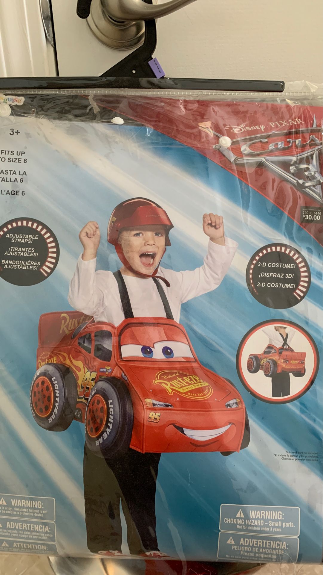 Lightning McQueen Disney Cars3 Halloween costume