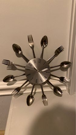 Spoon fork clock