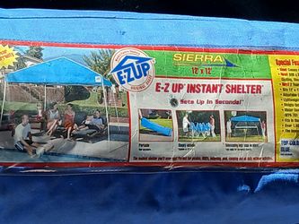 EZ UP 12'×12' tent sierra pre-owned
