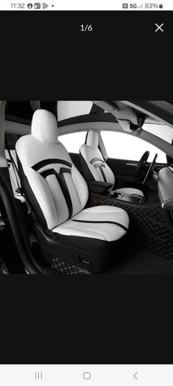 Tesla Model Y (2020-2024) with premium leather seat covers
