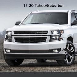 2015 TO 2020 Chevrolet Tahoe / Suburban / Suburban 3500HDProjector Headlights With LED- Black