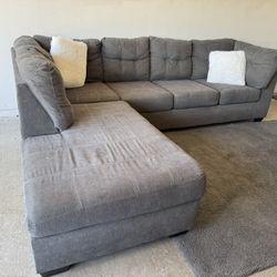 Gray Sectional Sofa Couch Sala 