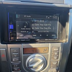 JVC KW-V25BT Multimedia Receiver Featuring 6.2" WVGA Clear Resistive Touch Monitor/Bluetooth / 13-Band EQ