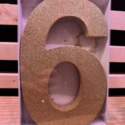 Decorative wooden number