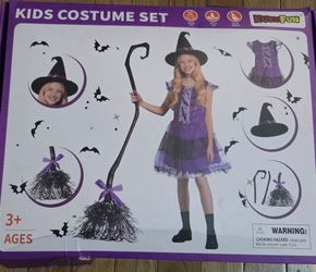 Kids Witch Costume Set (Medium)