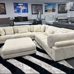 I am selling a modular sectional with an ottoman..Ask For Price. NOT FREE