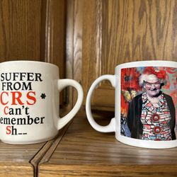Set Of Two Funny Mugs