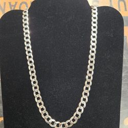 Silver Cuban Necklace 
