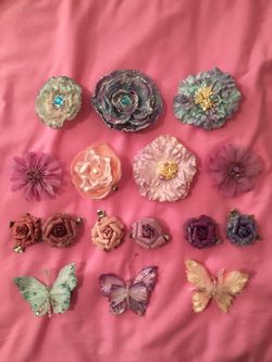 Flower Hair clips / hair pieces