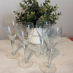 Princess House Miniature Tulip Champagne Glasses