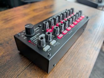 Korg SQ-1 CV Sequencer and Sync Box with Custom Knobs