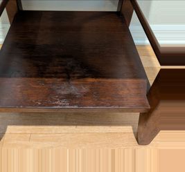 Wood Side Table with Drawer and Shelf