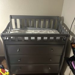 Changing Table With Drawers