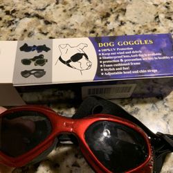 Dog Protective Goggles For Sun & Wind, Adjustable Band & Goggle Front, Has Soft Foam To Not Bother Your Dog Face