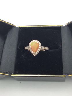 14k Rose Gold Le Vian Opal and Diamond Ring
