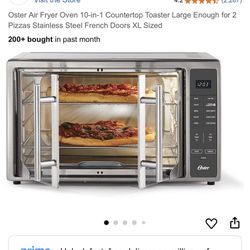 Oster Air Fryer Oven 10-in-1 Countertop Toaster