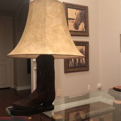 Western Boot Lamp — Chic And Very Designer — W Hide Like Shade! 